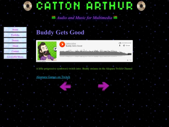 PortfolioPages/BuddyGetsGood screenshot
