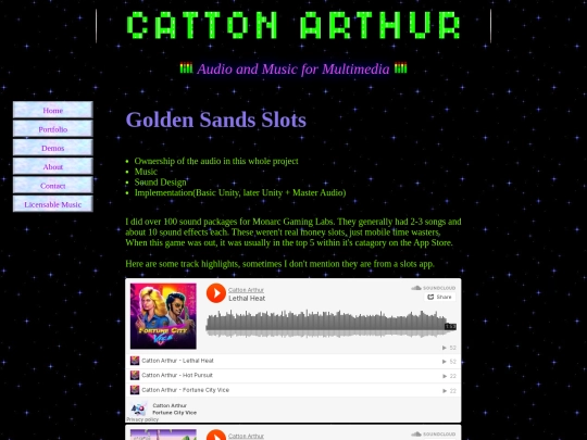 PortfolioPages/GoldenSandsSlots screenshot