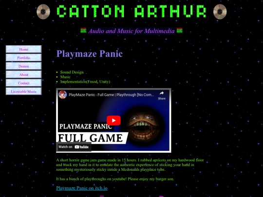 PortfolioPages/Playmaze screenshot