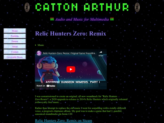 PortfolioPages/PortfolioRelicHunters screenshot