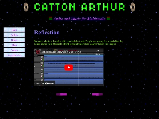 PortfolioPages/Reflection screenshot