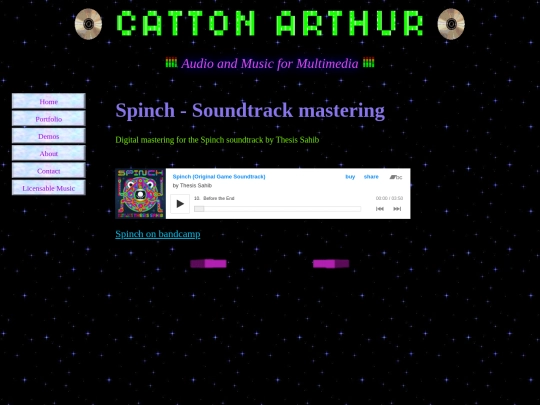 PortfolioPages/Spinch screenshot