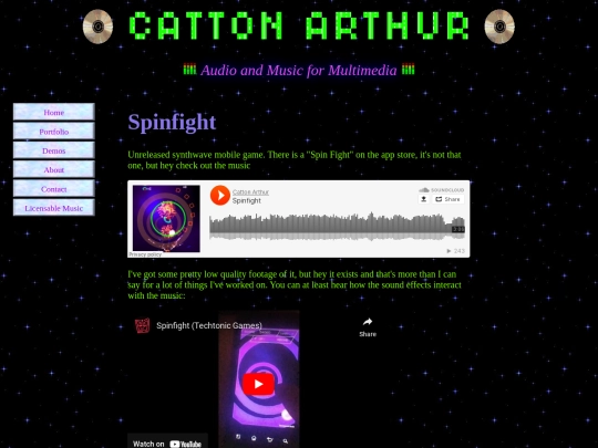 PortfolioPages/Spinfight screenshot