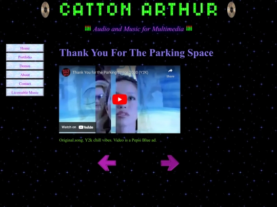 PortfolioPages/ThankYouForTheParkingSpace screenshot