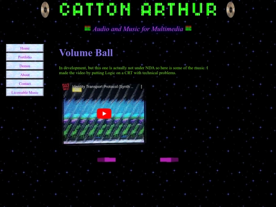 PortfolioPages/VolumeBall screenshot