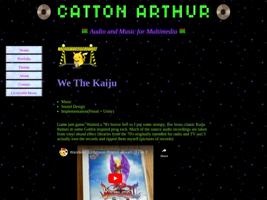 PortfolioPages/WeTheKaiju screenshot