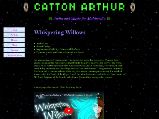 PortfolioPages/WhisperingWillows screenshot