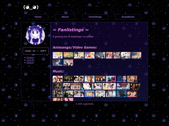 fanlistings/fanlistings screenshot