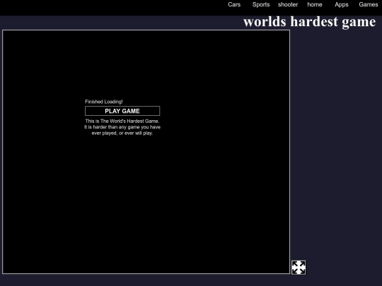worlds hardest game screenshot