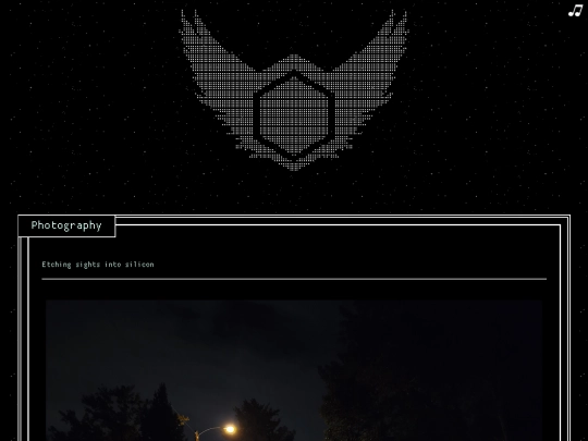 blog/photos screenshot