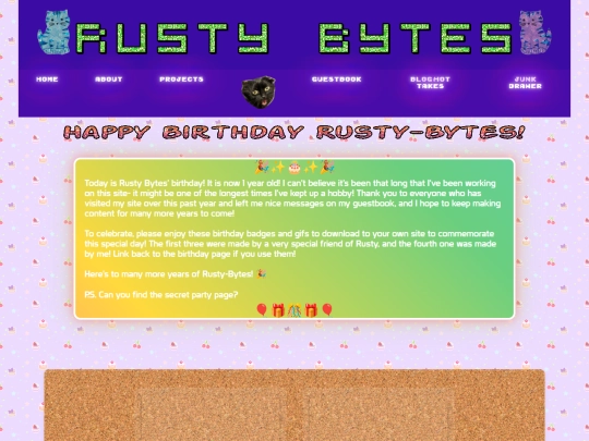 birthday screenshot