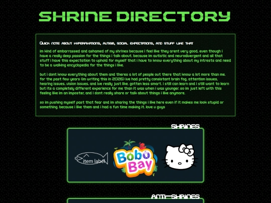 shrines/shrines-directory screenshot