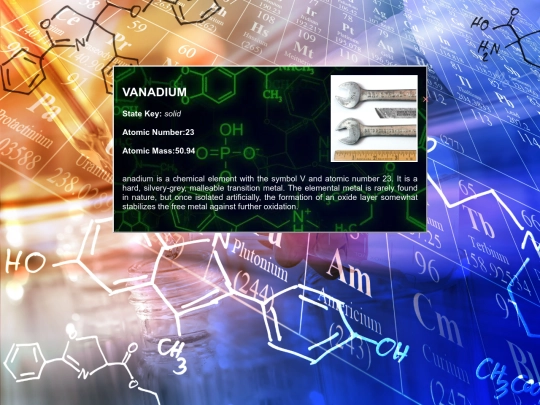 periodic table/vanadium screenshot