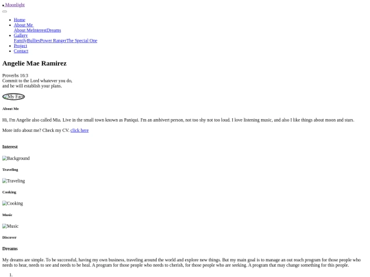 portfolio/Ramirez screenshot