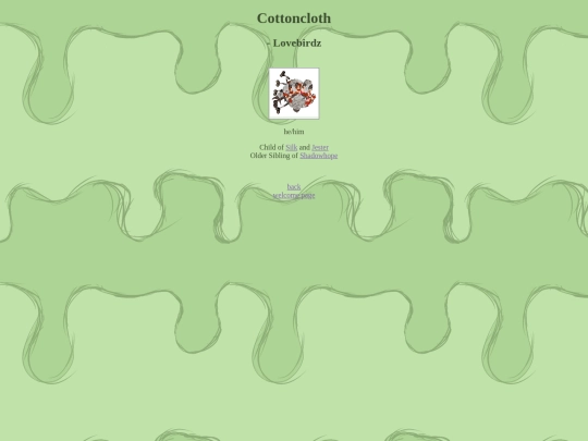 petz/inhabitants/lovebirdz/cottoncloth screenshot