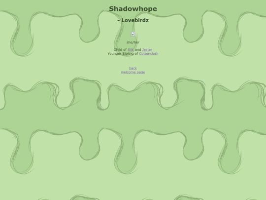 petz/inhabitants/lovebirdz/shadowhope screenshot