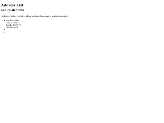 LBR/addylist screenshot