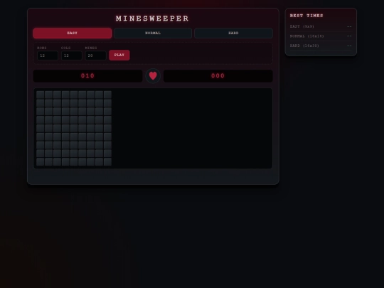 pages/websites/minesweeper screenshot
