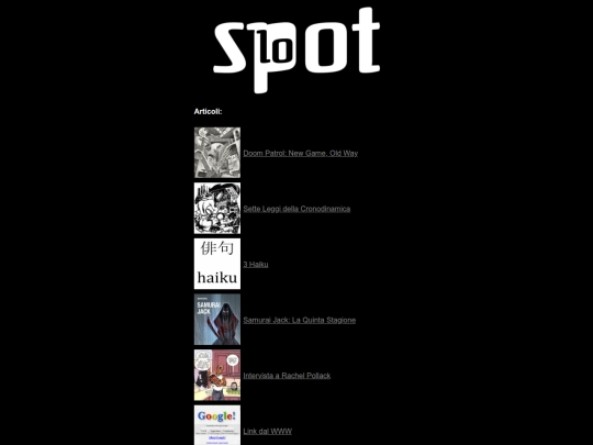 blog/home screenshot