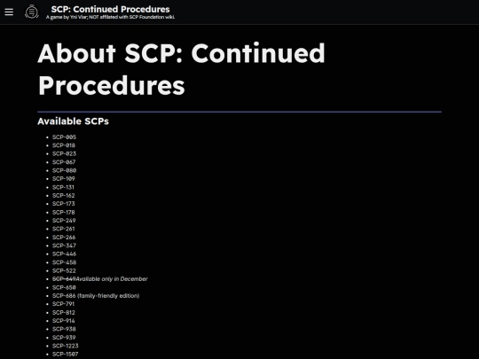 scp/about screenshot