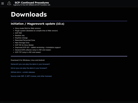 scp/downloads screenshot