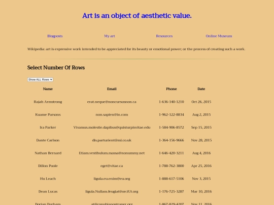 artmuseumtest screenshot