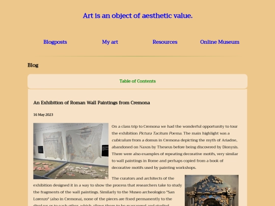 blog screenshot