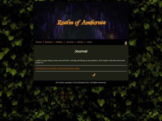 blog screenshot