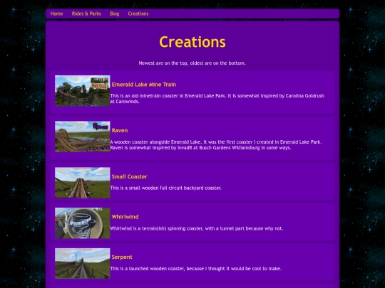 creations screenshot