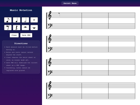 projects/music-notation screenshot