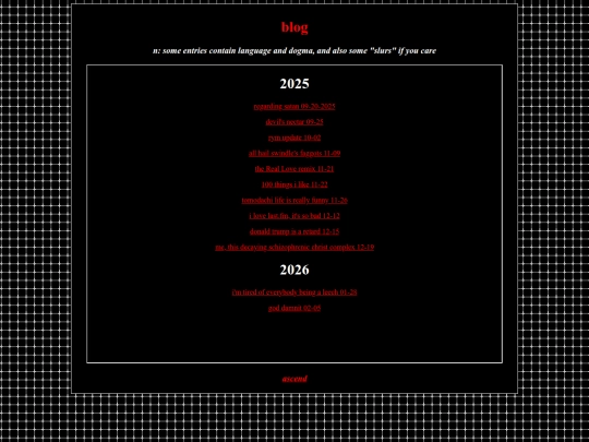 blog screenshot