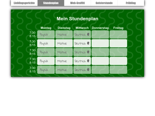 stundenplan screenshot
