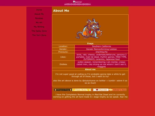 about me screenshot
