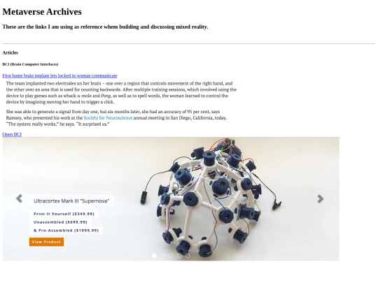 Links/MetaverseArchives screenshot