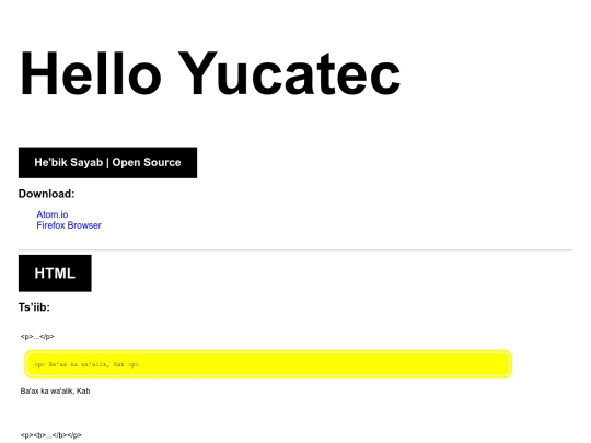 hello-yucatec screenshot