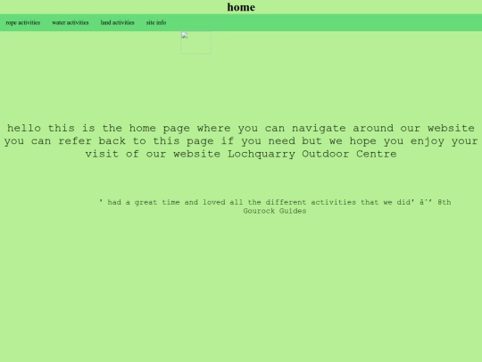 website home page screenshot