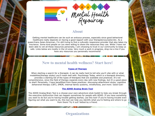 lgbtmentalhealthinla screenshot