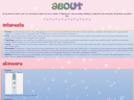 info screenshot