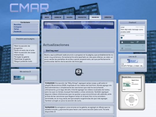 updates screenshot