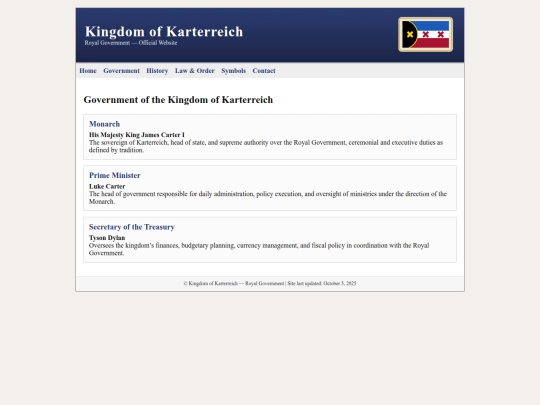 government screenshot