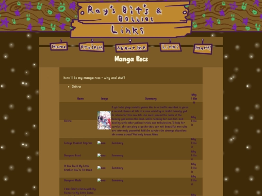 Librarypages/mangaRecs screenshot