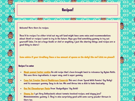 Librarypages/recipes screenshot
