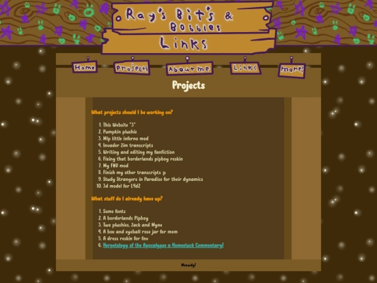 projects screenshot