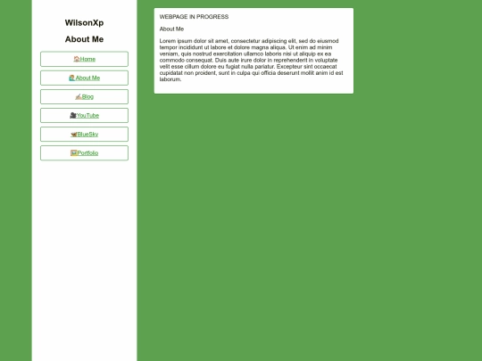 Blog screenshot