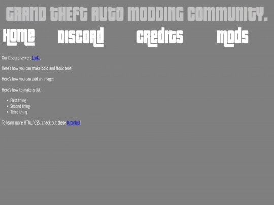 index screenshot