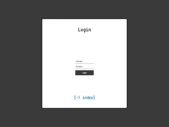 login screenshot
