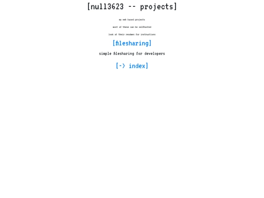 projects screenshot