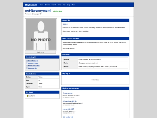 myspace screenshot