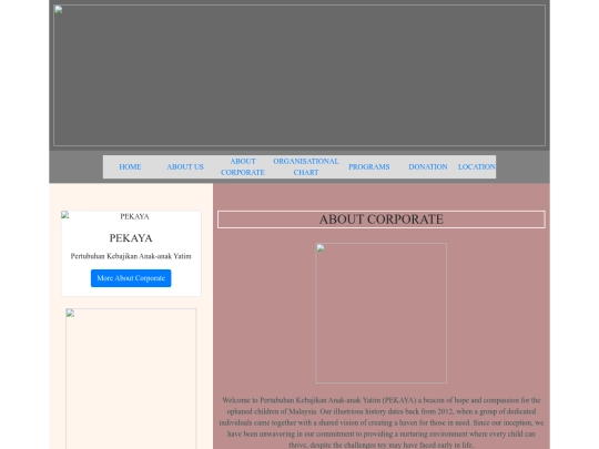 about corporate screenshot
