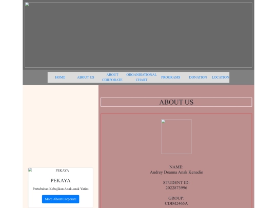 about us screenshot